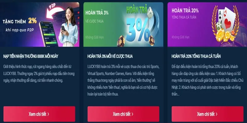Thưởng nạp tiền lần đầu cho llwin thể thao và casino